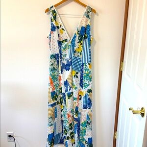 Floral Patchwork Maxi Dress